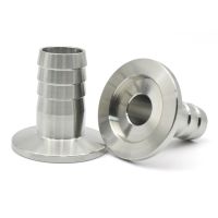 ☾❁ Vacuum Hose Barb Joint Stainless Steel 304KF10 KF16 KF25 KF40 KF50 Vacuum KF Three Clip Flange Adapter Connector Joint