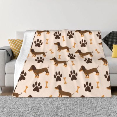 （in stock）Dachshund Dog Blanket 3D Printing Velvet Wool Dog Lover Throwing Blanket Home Sofa Quilt Cover（Can send pictures for customization）