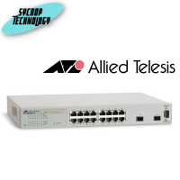 สวิตช์ Switch Allied Telesis 16 Port 10/100/1000BT Plus 2 SFP Websmart Switch ประกันศูนย์ เช็คสินค้าก่อนสั่งซื้อ