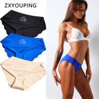 ZXYOUPING ชุด Comfort สำหรับผู้หญิง,ชุดชุดชั้นในผ้าไหมแข็งกางเกงในจับจีบเอวต่ำเนื้อบางกางเกงชั้นในไร้รอยต่อขนาดพิเศษ