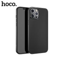 ♨☎☌ Hoco Black Phone Protective Case For iPhone 12 13 Pro Max Full Cover Back Cover For iPhone 12 13 Shockproof TPU Funda Accessorie