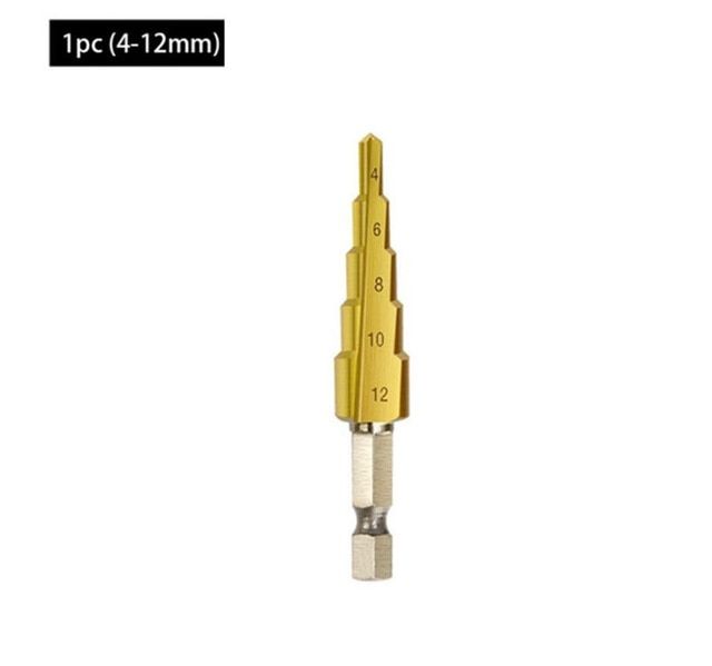 hh-ddpjxltwon-4-32mm-hex-shank-metal-drill-high-quality-high-speed-steel-step-drill-multi-purpose-pagoda-drill-bit-solid-drilling-tool