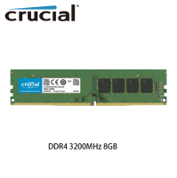 Crucial RAM 8GB DDR4 3200MHz Desktop Memory 1.2V DIMM Gaming Memory for Desktop