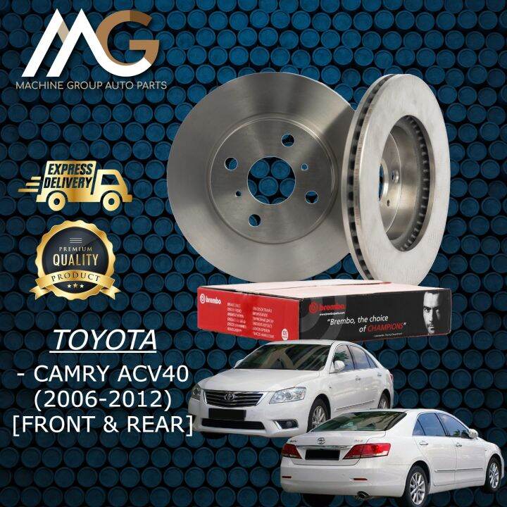 Brembo Toyota Camry ACV40 (20062012) Front & Rear Disc Brake Rotor
