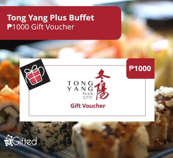 Tong Yang Plus Buffet PHP 1000 Gift Voucher Lazada PH