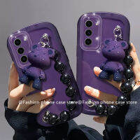 เคสโทรศัพท์ Phone Case เคส Samsung Galaxy S23 S22 S21 Ultra + Plus 5G แฟชั่นขายดีกำไลข้อมือตุ๊กตาราคาไม่แพงป้องกันเลนส์สีทึบซองนุ่มใส2023