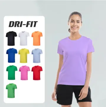 simple drifit t shirt Men & Women American size Plain Dark color top men s  apparel Crew neck Round