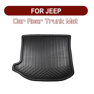 รถด้านหลัง Trunk Boot Mat พรมปูพื้นพรม Anti Mud Cargo สำหรับ Jeep เข็มทิศ /Grand Ckerokee/wrangler/cherokee/renegade