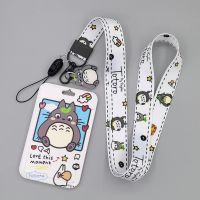 TOTORO LOVE สายคล้องคอ สายคล้องบัตร ซองใส่บัตร ที่ใส่บัตร พร้อมสายคล้องคอ (2cm) ลาย TOTORO LOVE โทโทโร่ มีตุกตาเล็ก แถม สำหรับบัตร 5.5x8.5CM สวยงาม NOEYNEST