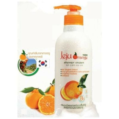 Mistine Jeju Orange Shower Cream ครีมอาบน้ำส้มเจจู 500 ml.