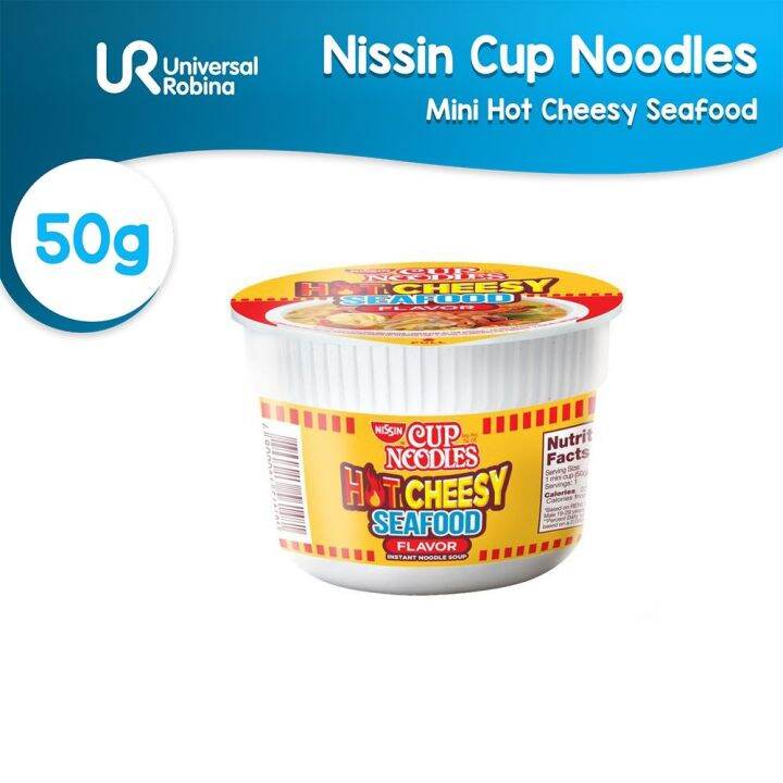 Nissin Cup Noodles Mini Hot Cheesy Seafood Lazada PH