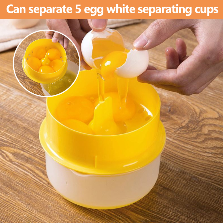 Egg Yolk Separators Kitchen Tool Egg Divider 6 Eggs Egg Separator Egg White Filter Egg White And Yolk Separator 