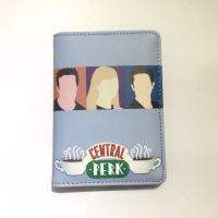 Friends Central Perk ผ้าคลุมเจ้าของบัตร Pu สำหรับเดินทางเลขที่พาสปอร์ตหนังใช้ได้ทั้งชายและหญิง