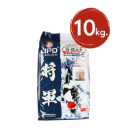 JPD SHOGUN ALL SEASON KOI FOOD 10KG (FLOATING) - เจพีดี อาหารปลาคาร์ฟ สูตรสุขภาพ เพื่อผิวปลา ทานได้ทุกวัน 10กก.(เม็ดลอย)