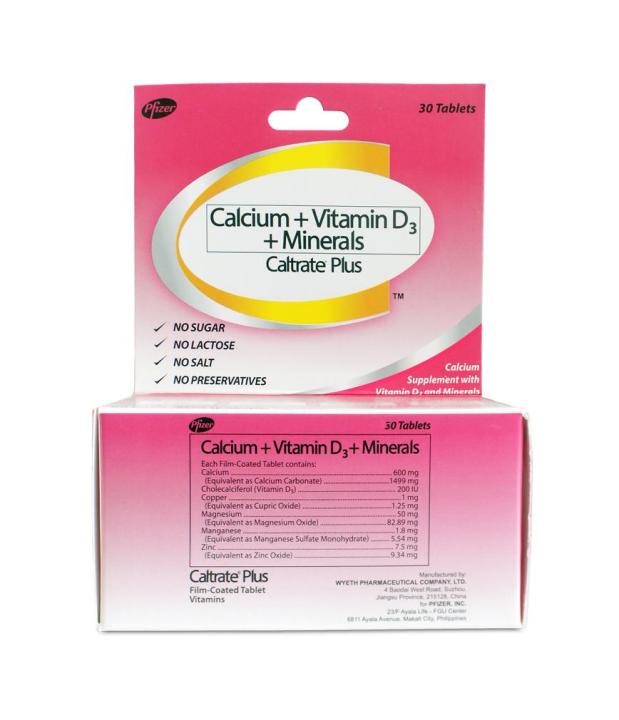 Caltrate Plus Calcium Vitamin D3 Minerals 30 Tablets Lazada Ph