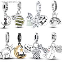 ❡▽♚ 925 Sterling Silver Glow-in-the-dark Firefly Charms Animal Dangle Pendant Fit Original Pandora Bracelet Charms Jewelry For Women