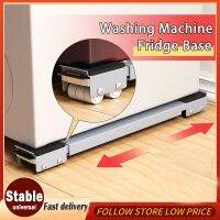 Moveable Washing Machine Stand Base Home Appliance Heavy Duty Extendable Appliance Rollers Fridge Stand Moving Cart Easily Move