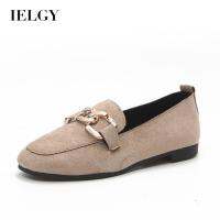 IELGY  Women S Suede Metal Buckle Beanie Shoes