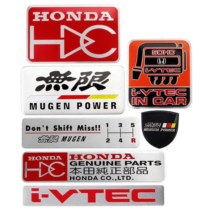 Car decoratio Honda HDC Mugen Power iVTEC Genuine Parts Metal Car