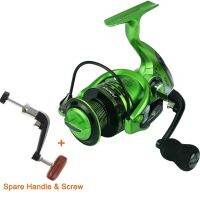 [HOT LIAXLLWISAAZH 534] YUMOSHI XF 14BB โลหะ Spinning Fishing Reels Lure Raft เรือ Rock Fishin 1000/2000/3000/4000/5000/6000/7000ล้ออะไหล่ Handle