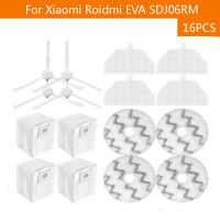 สำหรับ Xiaomi Roidmi EVA ทำความสะอาดตัวเองหุ่นยนต์สูญญากาศ SDJ06RM เปลี่ยน Hepa กรองแปรงด้านข้างซับผ้า Rag อะไหล่