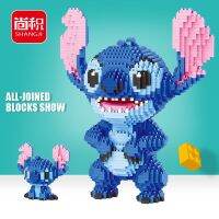 2300 Buah + Stitch Berlian Blok Banan Mikro Lilo &amp; Stitch Gambar Lucu 3D โมเดล22ซม. Untuk-A อิฐมินิ21823