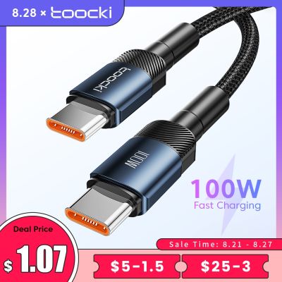 Chaunceybi Toocki 100W USB C To Type Cable PD3.0 Fast Charging Charger Data Cord Macbook POCO USB-C