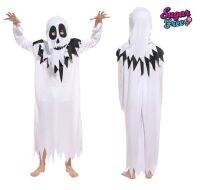 แฟนซีคอสตูมคอสเพลย์ฮัลโลวีนผู้ใหญ่ Hooded Robe Ghost Adult costume ในชุดมีชุดคลุมและฮู้ด ขนาดเหมาะกับความสูง 165-185 cm. ใช้ใส่งานปาร์ตี้ทุกแบบ