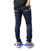 กางเกงยีนส์ชายผ้ายืดสีเข้มกำลังมาแรง+Jeans FasionNud