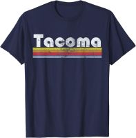 Mens round neck T-shirt Tacoma Wa Retro Vintage Pride City 70S 80S Men Gift Tshirt 4XL 5XL 6XL