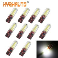 [Super bright bulb] W5W T10ของ HYZHAUTO หลอดไฟ LED รถยนต์โดมเส้นใยสำหรับอ่านหนังสือออกใบอนุญาตไฟเปลี่ยนสไตล์สีขาวอบอุ่นสีฟ้าน้ำแข็งสีแดงหลอดไฟสีเหลือง10ชิ้น