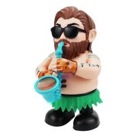 Singing Saxophone Toy Funny Saxophone Player Man Dance Toys Dance Toys Wriggle with LED Light and Music Twisting for Home Decor and 0-3 Kids greater