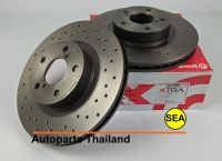 จานเบรกหน้า Brembo รุ่น Xtra สำหรับ Subaru Impreza, Forester, Legacy 94- รหัส D09 5674 2X (1 คู่)