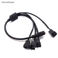 taoranbupxz สายอะแดปเตอร์พัดลมคอมพิวเตอร์4ทาง PWM 12V ทองแดงไฟฟ้ากระแสตรง5521เป็น4Pin