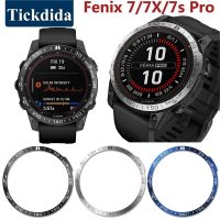 ฝาโลหะสำหรับ Garmin Fenix 7X 7 7S Pro ฝาครอบแบบวงแหวนกระเปาะเหล็กไร้สนิมสำหรับ Garmin Fenix 7X Pro อุปกรณ์เสริมกันกระแทก