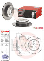 08 A150 11 จานเบรค ล้อ R (ยี่ห้อ BREMBO) รุ่น UV TOYOTA Harrier 2.4 3.0 ปี1998-2003