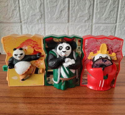 (มือสองสภาพดี) โป Po เม่ยเม่ย Mei Mei จาก กังฟูแพนด้า Kung Fu Panda 3 กดปุ่มขยับตัวได้ ของเล่นยุคเก่า ของโบราณ McDonald แมคโดนัลด์ Happy Meal Figure Model