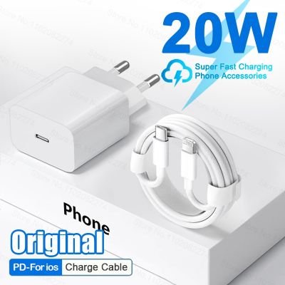 PD 20W Original Charger For iPhone 14 Plus 11 12 13 Pro Max Mini XR XS USB Type C Fast Charging Cable Phone Chargers Accessories