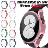 Protective Case for Samsung Galaxy Watch 4/5 40mm 44mm Soft TPU Anti-Scratch Bumper Screen Protector for Watch 5 44mm 40mm Cover Drills Drivers