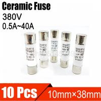 【DT】hot！ 10 Pcs 10x38 Fuse Fast blow 10x38mm 380V 0.5A 1A 4A 5A 6A 8A 10A 16A 20A 25A 32A 40A RO15