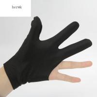 HERWK อุปกรณ์เสริมคิวไนลอนสีดำ3นิ้วสำหรับมืออาชีพ,ถุงมือสนุกเกอร์ YO-YO และบิลเลียด