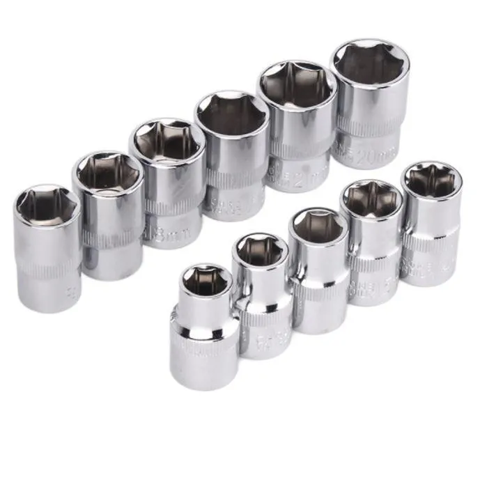 1/2 Inch Drive Socket Wrench 6 Point CRV Female Socket Auto Repair Tool ...