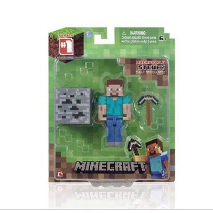 Minecraft Action Figure MC Model Toys Steve Creeper Enderman Villager ...