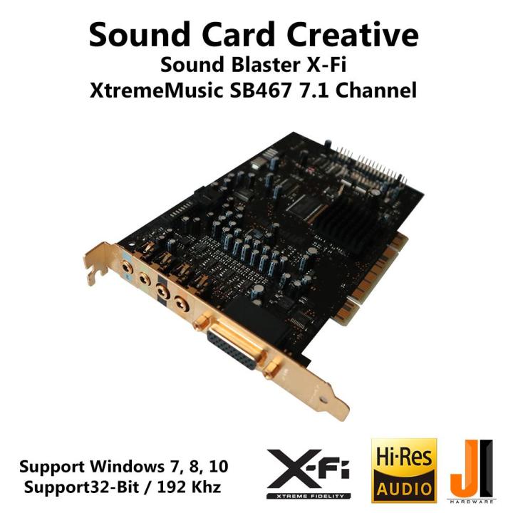 sound-card-creative-sound-blaster-x-fi-xtrememusic-sb0467-7-1-channel-pci-มือสอง