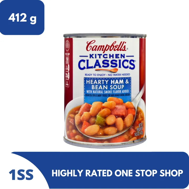 Campbell's Hearty Ham & Bean Soup, 412g Lazada PH