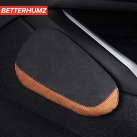 BETTERHUMZ Alcantara Car Knee Leg Cushion Seat Pad Support Pillow Accessories For Audi A3 A4 A5 A6 A7 Q3 Q5 Q7 S6 S7 RS3 RS7 TT