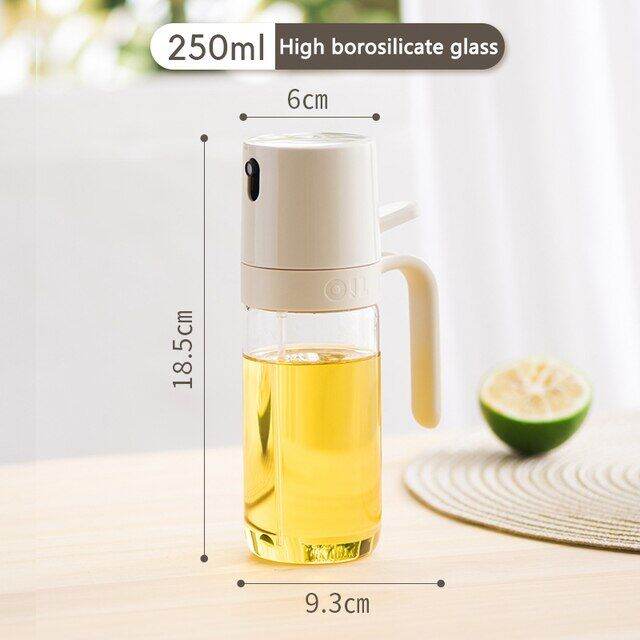 1/2Pcs Oil Spray Bottle 250Ml High Borosilicate Glass Cooking Oil