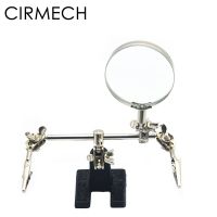 Cirmech ม้านั่งเชื่อมซ่อม Diy เครื่องมือที่หนีบโต๊ะสำหรับซ่อมแซมแผงวงจรทำงานอุปกรณ์แว่นขยายชุดอิเล็กทรอนิกส์ Diy