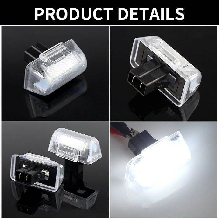 ไฟป้ายทะเบียน-led-2ชิ้นสำหรับรถ-ford-mk4-mk5-mk6-mk7-1985-2013สำหรับเชื่อมต่อขนส่งฟอร์ด2002-2013-oem-4388111