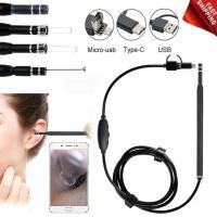 ✥✴❁ PRO HD Ear Scoop Endoscope Set Ear Wax Cleaner 3in1 Otoscope Camera 1.3MP Cam